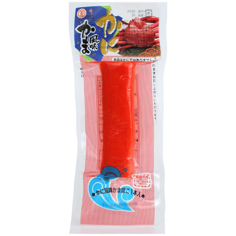 条装日本/韩国进口丸玉水产海味即食北海道长脚蟹柳肉棒卷45g批发|undefined