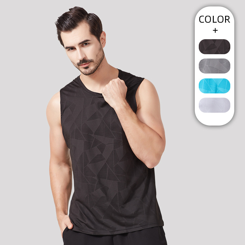 Fitness vest for men outdoors Marathon train run Basketball vest motion vest Men's summer Quick drying