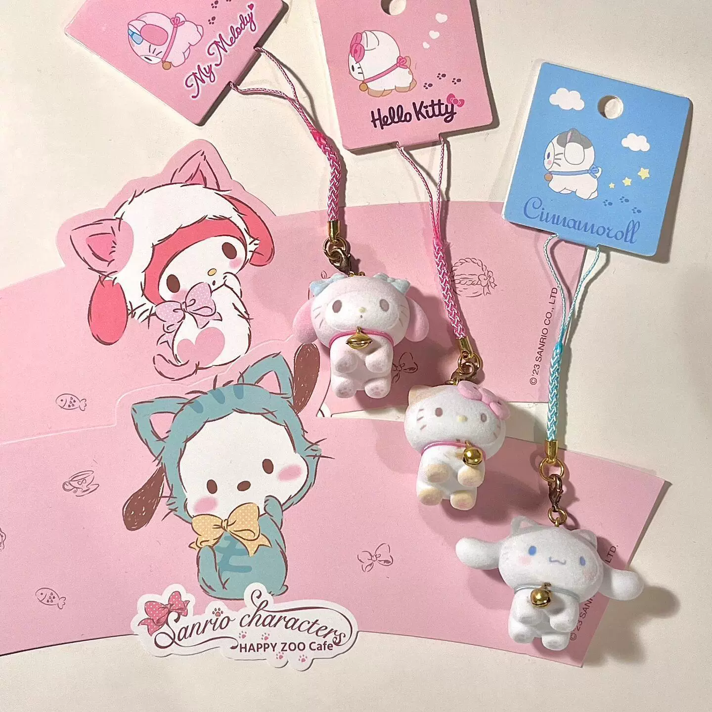 Sanrio, doll, small bell, pendant, backpack, cat