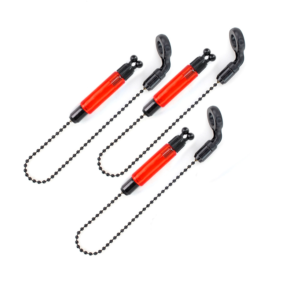 Componente de alarma de pesca con luz intermitente, tensor de picada de pez estilo europeo, swinger de cadena suave simple para pesca de carpas europeas