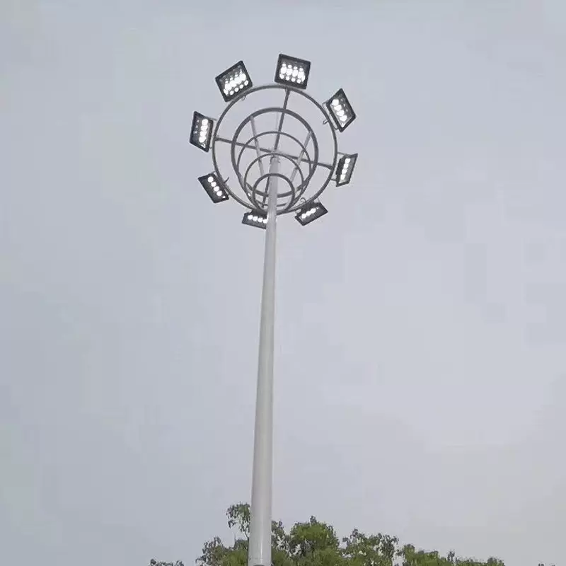 高杆灯厂家室外车站加油站港口LED照明升降式高杆灯15米25米30米