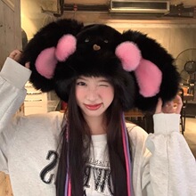 （义乌现货）可爱甜美保暖套头帽子卡通动物御寒雷锋帽百搭毛绒