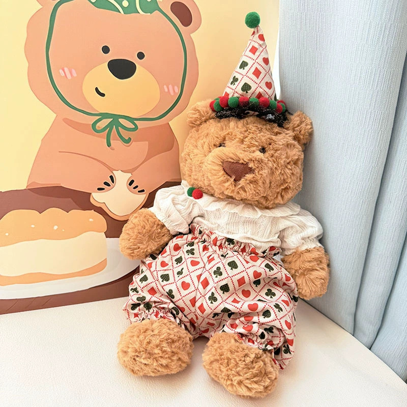 Котята Барселона Bear Clothes Барселона Bear Clothes Фланелевые пижамы Набор eye mask Cute Dressup