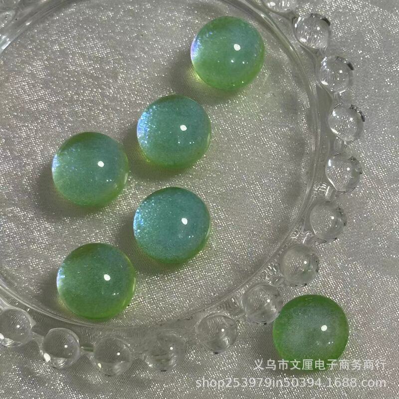 New style imitation opal green semicircle card 14mmdiy handmade hole shoes buckle goo card decorative material design New style imitation opal green semicircle card 14mmdiy handmade hole shoes buckle goo card decorative material design