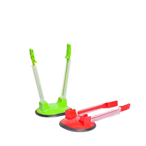 Cross-border practical artifact bag holder, kitchen household fresh-keeping bag support rack, foldable plastic storage rack