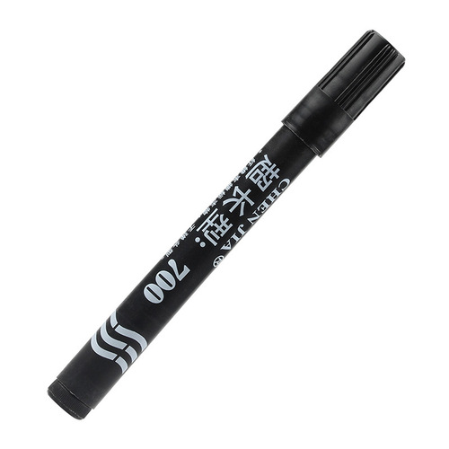 Marker pen black oily waterproof non-fading hook line pen ink color large express logistics large pen wholesale
