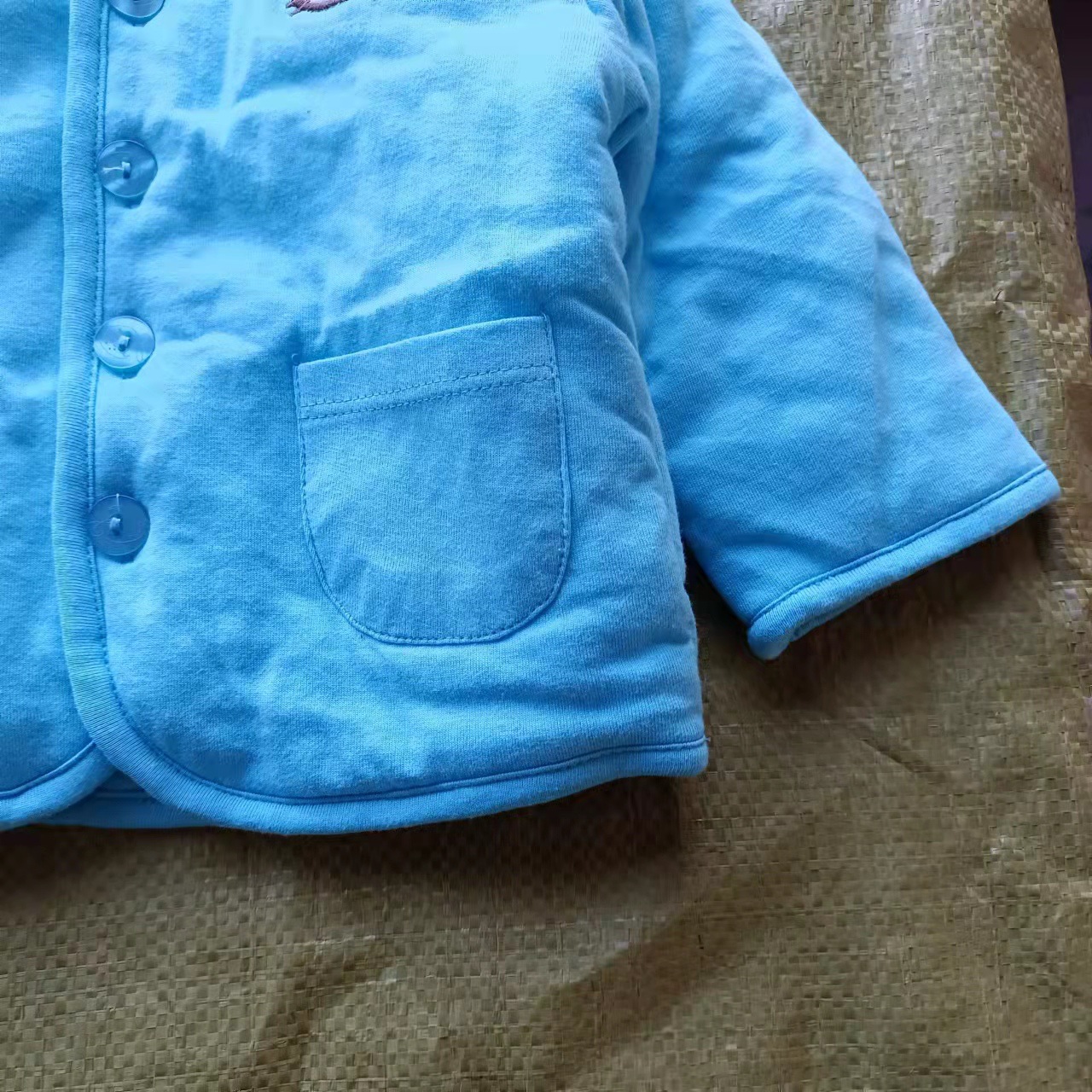 Ropa para niños nuevo algodón de comercio exterior de los niños de algodón acolchado ropa bordado niños y niñas de manga larga de algodón acolchado ropa cardigan ropa caliente bajo lote