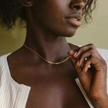 摩尔斯电码项链串珠项链亚马逊跨境新款个性甜酷风女时尚通勤首饰