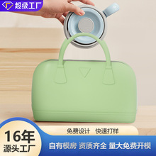 硅胶手提包时尚高级防水防尘化妆包外出便携零钱包钥匙口红收纳包