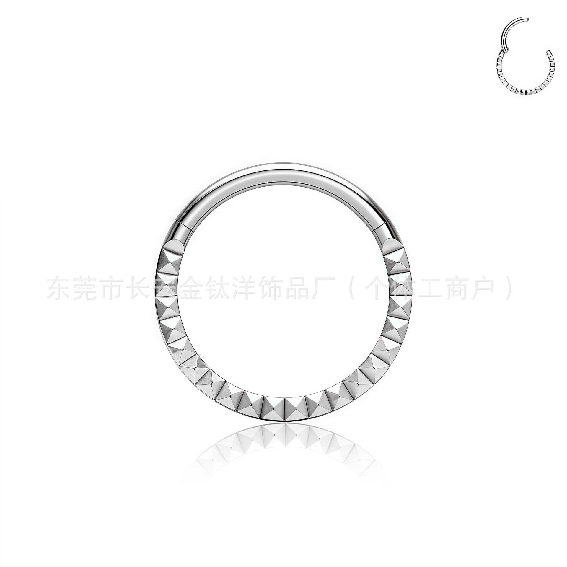 Labret piercing jewelry detail image