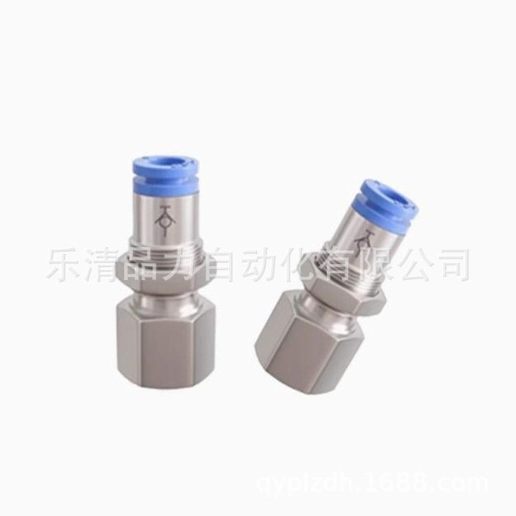自封式SMC直通内螺纹接头KCE04/KCE06/KCE08/KCE10/KCE12-02-03-N