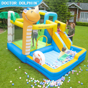 Doctor Dolphin small indoor inflatable castle small inflatable slide children's inflatable castle indoor and outdoor inflatable castle