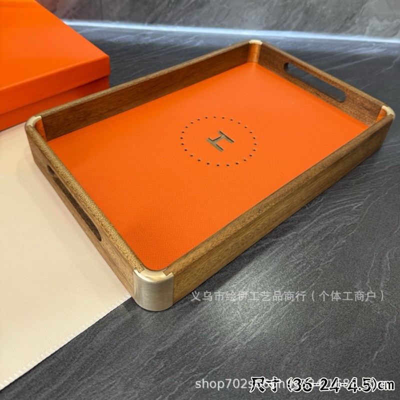 黑胡桃木手工老花托盘收纳手串文玩托盘会所摆拍酒店餐厅木质茶盘|undefined