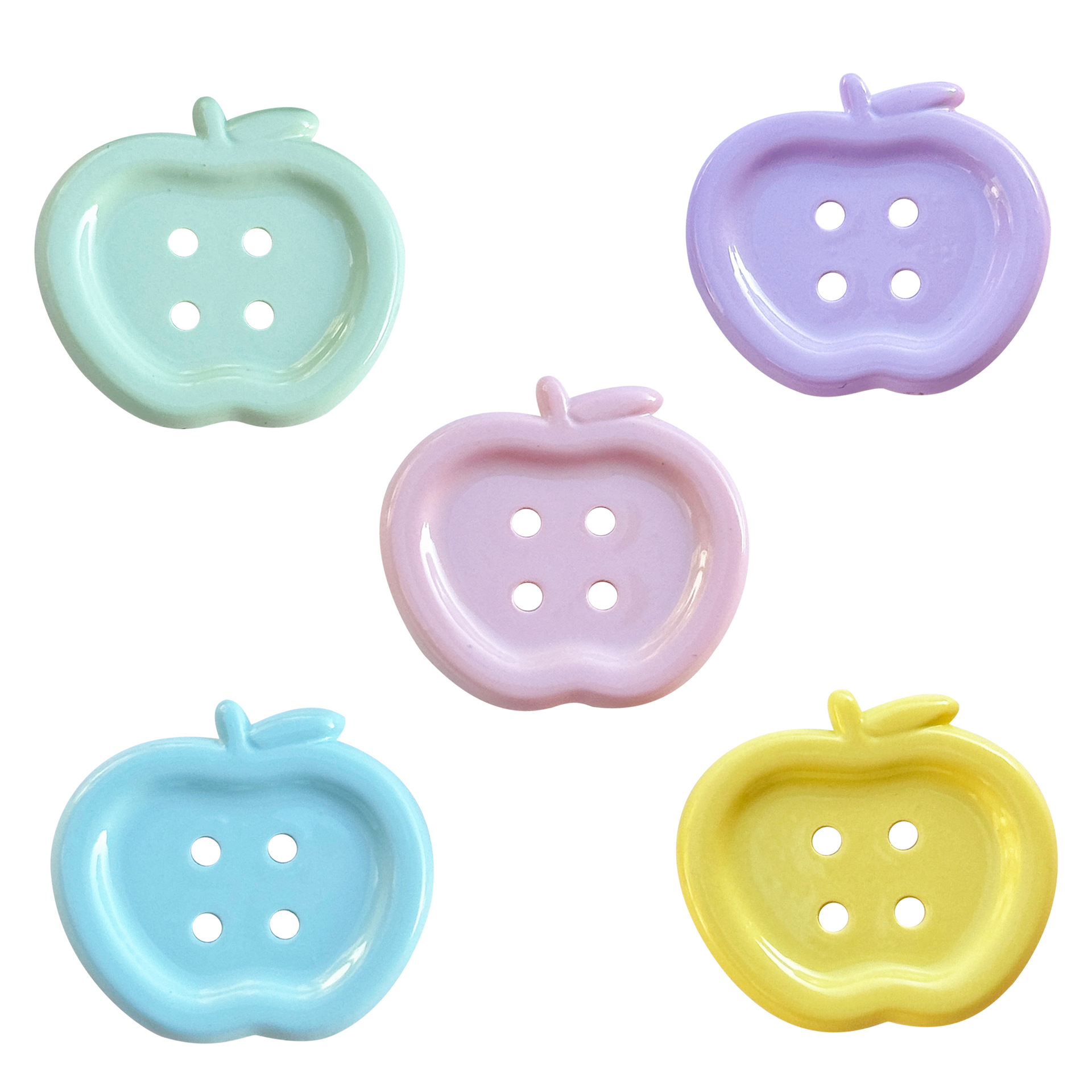 ボタンのマカロンアップルは新型のdiyアクリル部品の靴の花の携帯の携帯の携帯のケースに合わせて髪飾りを挟みます。