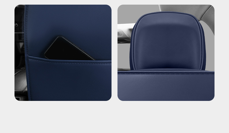 Summer Leather Car Seat Cushion, All-Season Universal Seat Pad, Full Surround Seat Cover, Nappa Leather Seat Cover, European and American Style