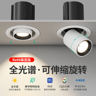 Stretch Spotlight Embedded Telescopic Adjustable Angle Living Room Household Elephant Nasal Light Entrance Spotlight Hole 75