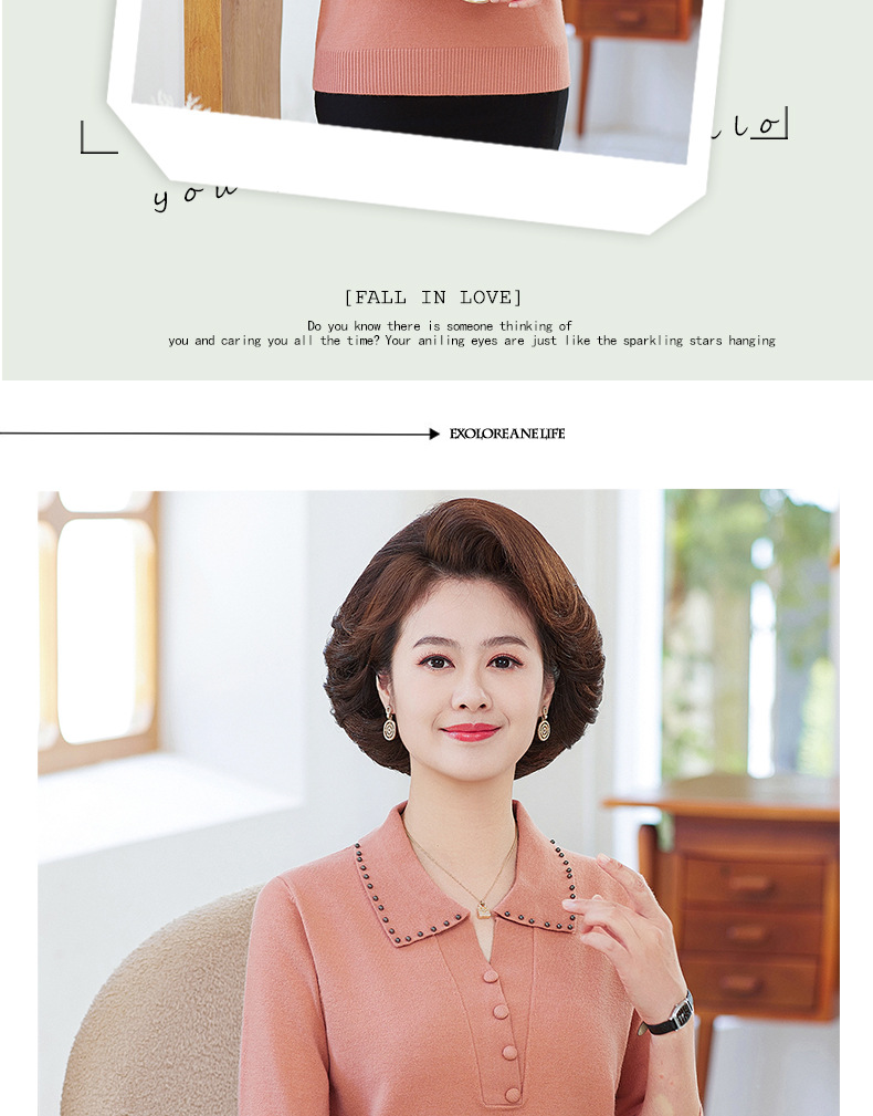 D7243 890K ÁO LEN NỮ TONTDI MÙA XUÂN THU ĐÔNG TRUNG NIÊN KÍN CỔ THỜI TRANG NỮ G03 SẢN PHẨM MỚI