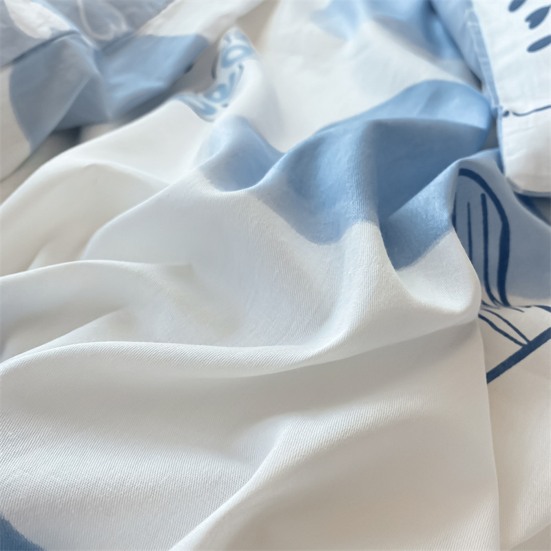 Ins ropa de cama gruesa de invierno de algodón de cuatro piezas de algodón 100 sábanas fundas de edredón sábana ropa de cama de un solo traje de tres piezas