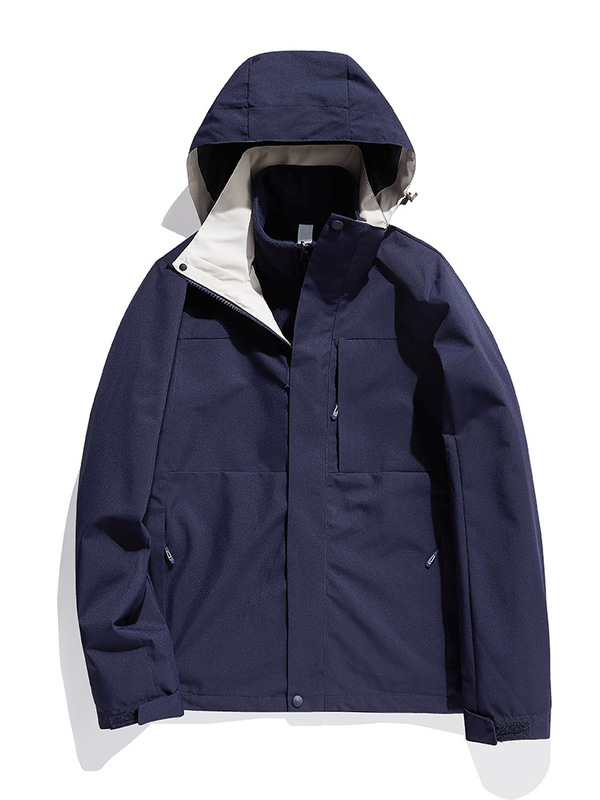 2025冲锋衣男三合一防泼水户外登山服女可拆卸两件套可定制印LOGO|undefined