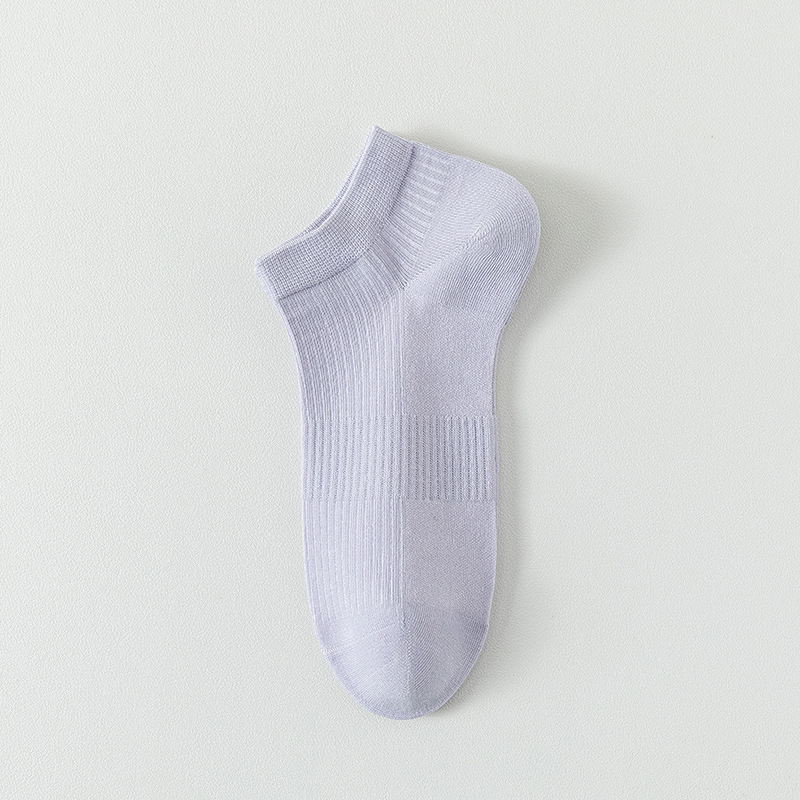 Medias de barco de malla de algodón sólido para mujeres primavera y verano sin costuras calcetines de cabeza para mujeres envases independientes calcetines al por mayor