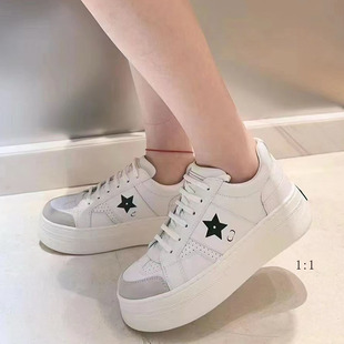 Top Version Cross-Border D Brand Thick-Soled White Shoes 2025 New Platform Sneakers Casual Lace-Up Trendy Brand Women's Sneakers