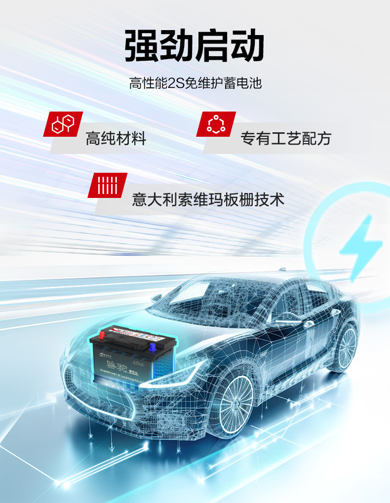 Suitable for Camel Battery Car Battery Other 2V45Ah Wuling Hongguang S Civic Nissan Sylphy Qashqai