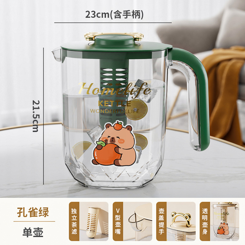 [말라카이트 그린] 골드 엣지 핸들 - 카툰 스티커