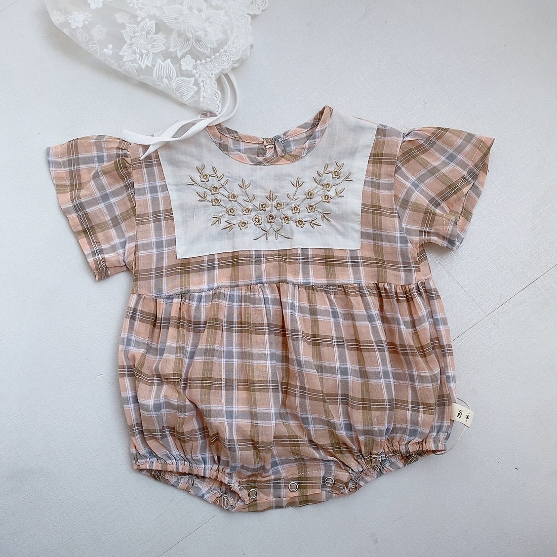 [Exempt de correo] ins bebé princesa bolsa de culo ropa de escalada de verano coreana baby overcoat niñas bebé bordado chaqueta