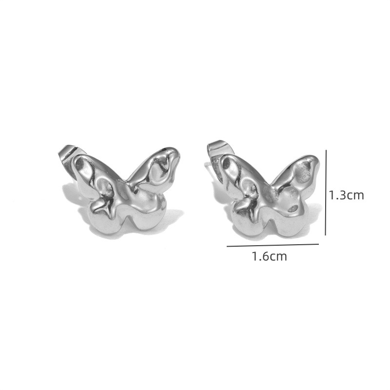8g Weight 304 Stainless Steel Ear Needle Material Ear Studs Classification 1 Pair Quantity Holiday, Travel, Selfie Occasion 304 Stainless Steel Material Heart Shape, Flower Pattern Women's Gender Plating Design Elegant, Simple Style, Streetwear Style 1 Pair Elegant Simple Style Streetwear Heart Shape Flower Plating 304 Stainless Steel Ear Studs 8