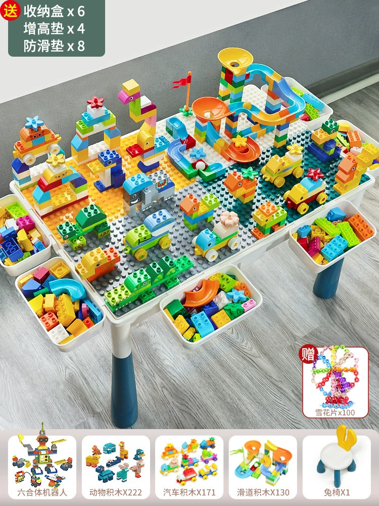 Construction Playset Universal Brainteaser, Building Table for Kids 3–6 yrs — Multi-size Kits (2–104 cm)
