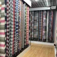 纯棉色织水洗棉布料批发床品钉做纯色全棉格子面料被罩床单方格布