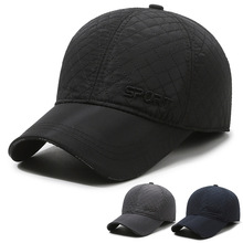 男士帽子冬季新款户外加厚保暖棒球帽中老年加绒防寒鸭舌帽棉帽子