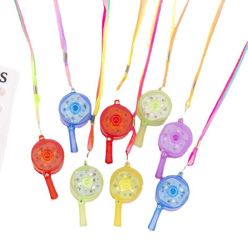 Fabricante recto brillante silbato flash KTV sillaba eléctrica flash silbato infantil fiesta concierto