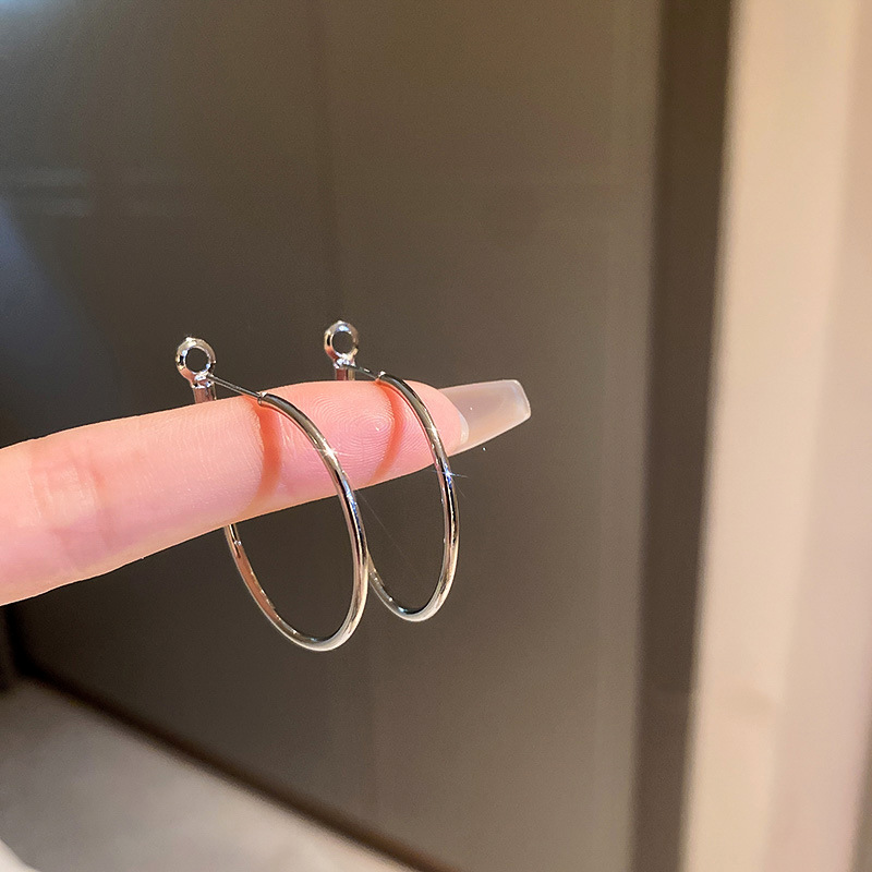 Women'S Gender 1 Pair Simple Style Circle Alloy Women's Hoop Earrings