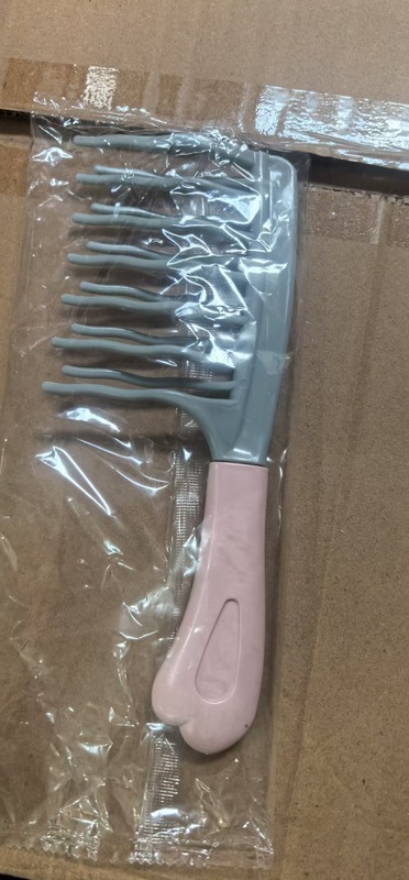 厂家批发网红大弯梳头皮按摩梳男士油头梳子卷发造型梳排骨梳子|undefined