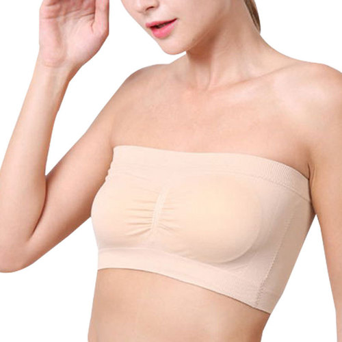 All-in-one strapless underwear for women, wrap-top tube top, one-line student bottoming, anti-exposure, push-up, non-slip, beautiful back bra