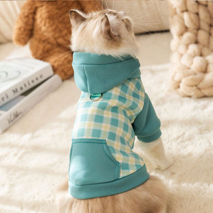Autumn and Winter cat two feet warm root ask hooded traction sweater medium and small dog dog pet Teddy cat clothes