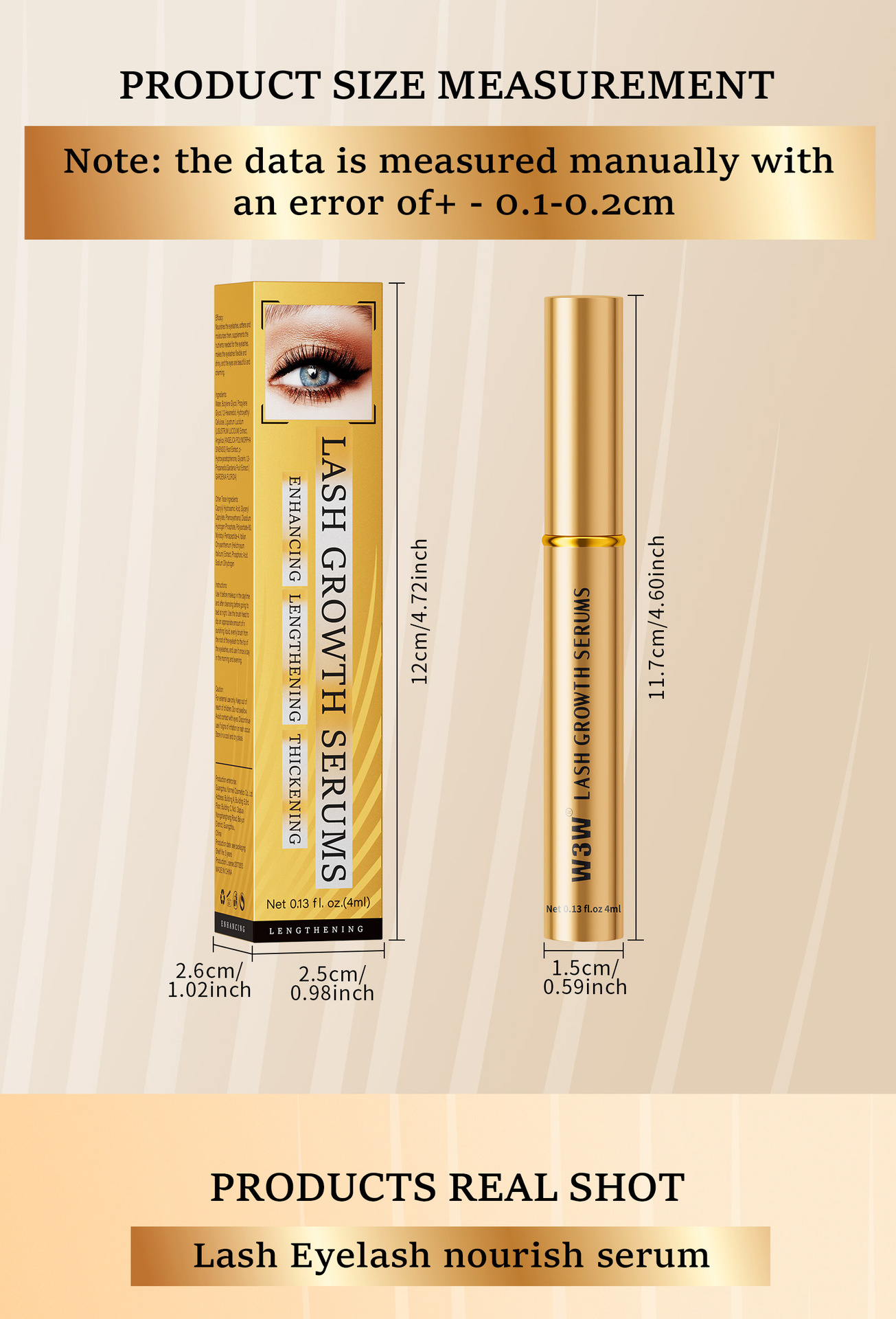 The cross-border new product W3W Eyelash serum, black and slender, is a highly recommended makeup product on Amazon TK undefined