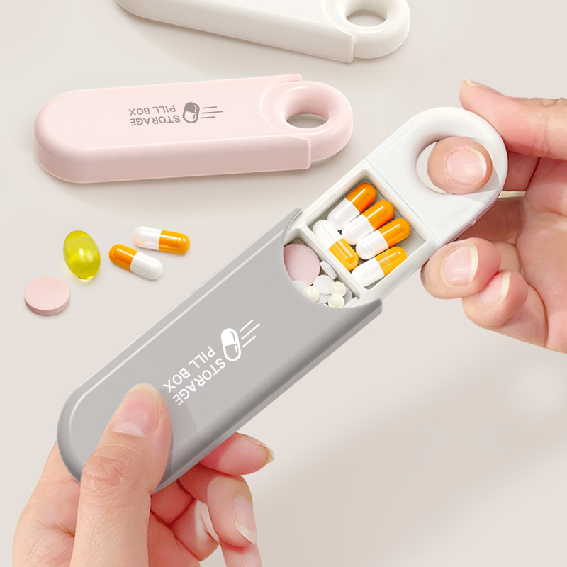 新品药盒随身便携式药片分装盒药品收纳盒早中晚餐吃药迷你小盒子