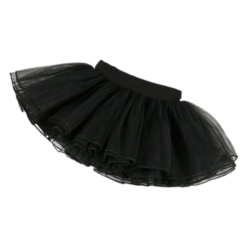 Children's Dancing Skirt Half-length Mesh Skirt Four-layer Tutu Ballet White Skirt Six-day Performance Dancing Skirt