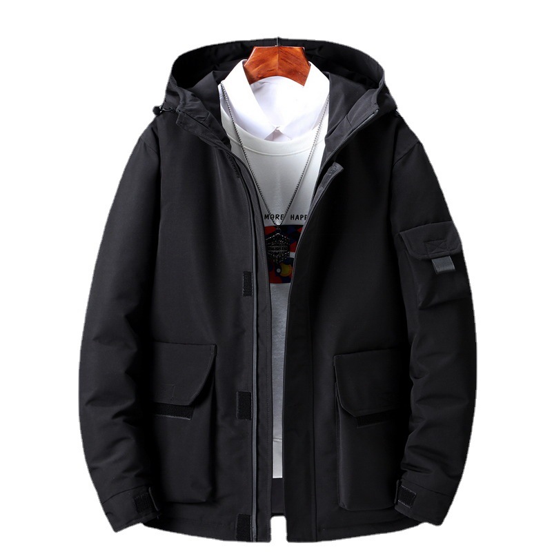 Abajo Chaqueta corta invierno 2023 nuevo estilo coreano de moda ropa de trabajo ligero guapo ropa de invierno engrosada abrigo de hombre