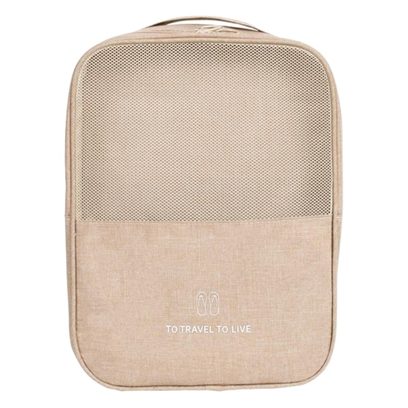 Catiónico Oxford tela tres en uno caja de zapatos de viaje impermeable Yang color sólido simple cubierta de viaje trolley bolsa de zapatos de gran capacidad