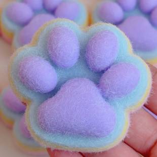 Cross-border explosions dopamine plush rainbow cat claw pinch music decompression toys creative decompression artifact wholesale