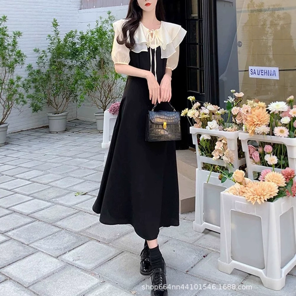 2025 новый летний стиль, утягивающее талию платье, женская дизайнерская нишевая юбка с короткими рукавами, модная