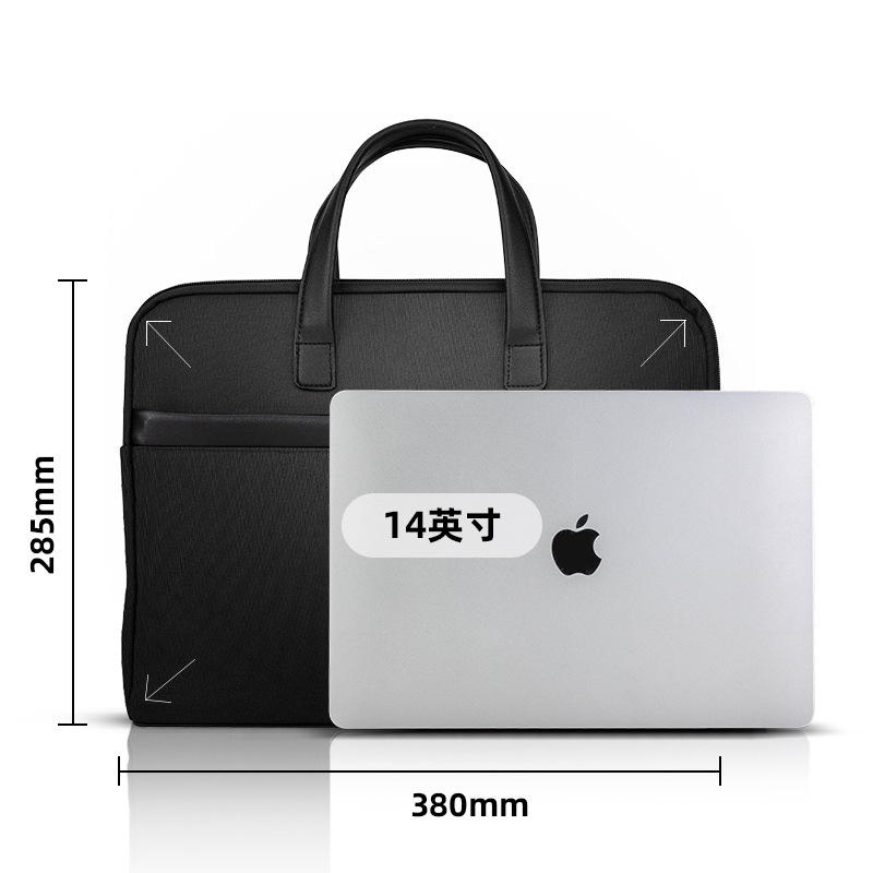 Deli 63751 Briefcase Computer Bag Portable File Bag Archives Storage Bag Office Business Meeting Bag