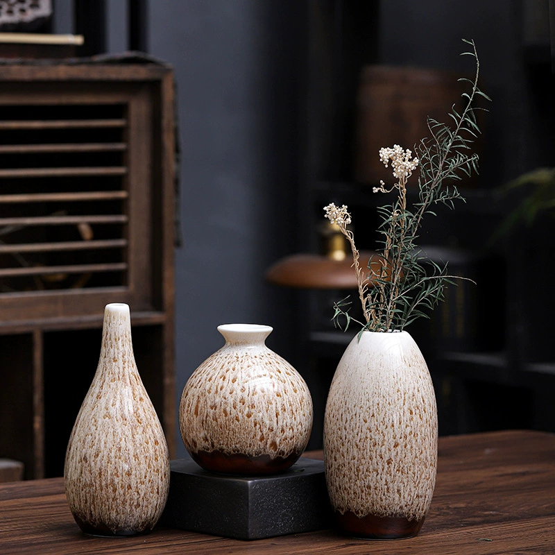 Пепечная керамическая ваза креативная домашняя гостиная декоративная сушеная цветочная вставка гидропонная ваза набор трансграничной оптовой торговли