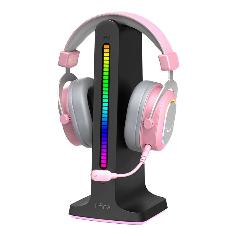Гарнитура для игр с проводом Fifine H6, виртуальный 7.1 Surround, RGB-подсветка, проводная