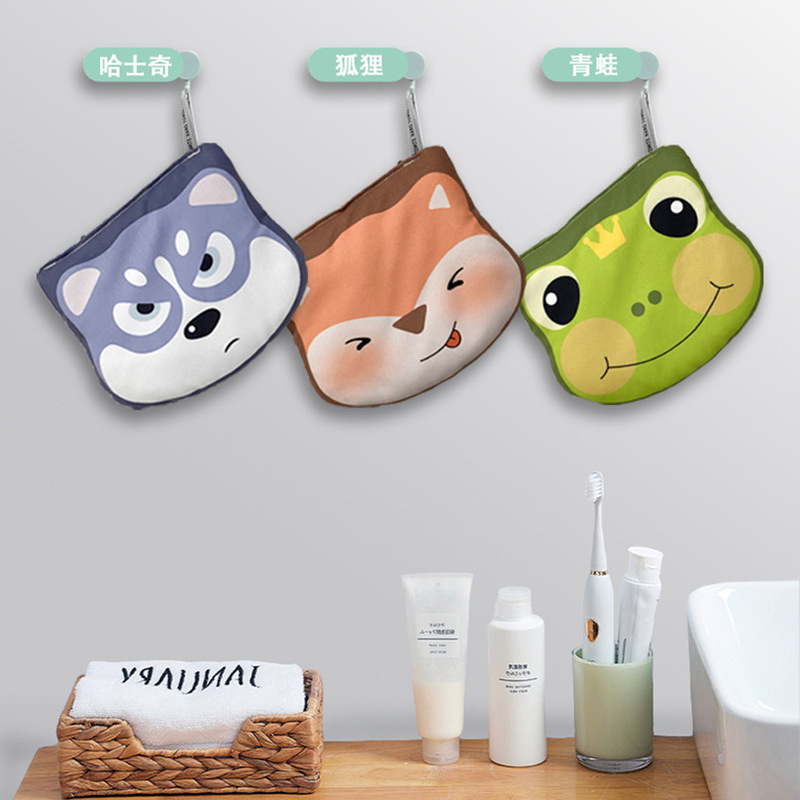 Diatomaceous Earth Hand Towel, Absorbent and Quick-Drying, Hand Towel Pack, Children's Animal Hand Towel Ball, Optional Blind Box Delivery, Antibacterial and Quick-Drying