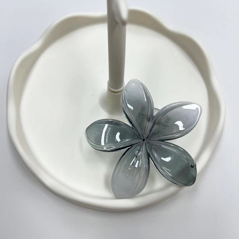 8.5cm 투명 사이드 클립 블랙