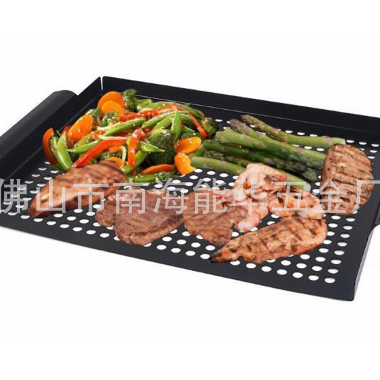 Bandeja de horno de hierro fundido cuadrado directo de fábrica bandeja de hornear de barbacoa de carbón antiadherente de Corea del Sur